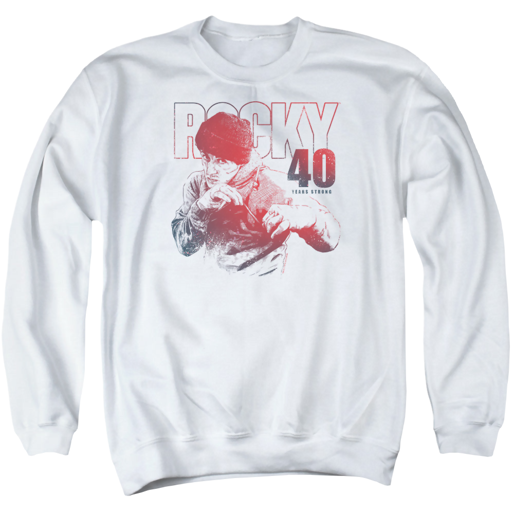 Rocky 40 Years Strong - Men's Crewneck Sweatshirt Men's Crewneck Sweatshirt Rocky