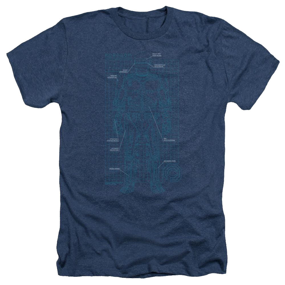Robocop Schematic Men's Heather T-Shirt Men's Heather T-Shirt Robocop