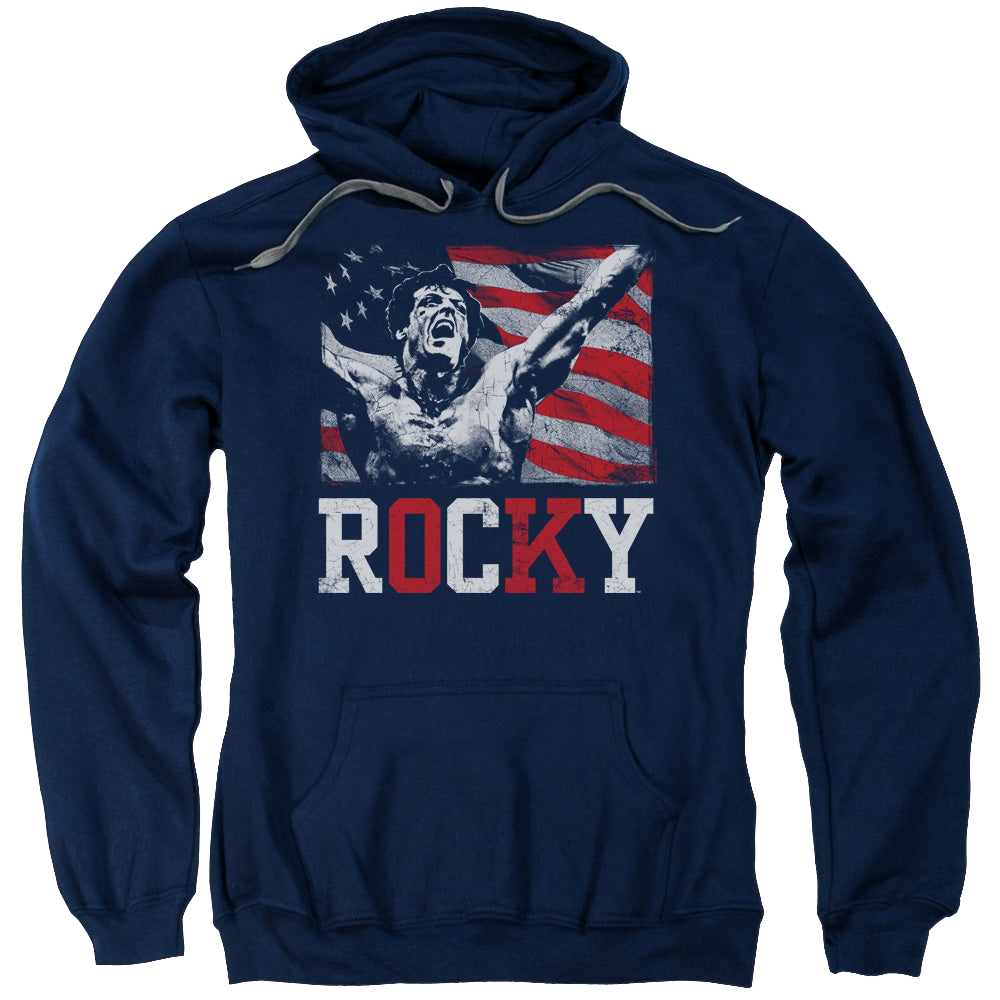 Rocky Flag Champion - Pullover Hoodie Pullover Hoodie Rocky