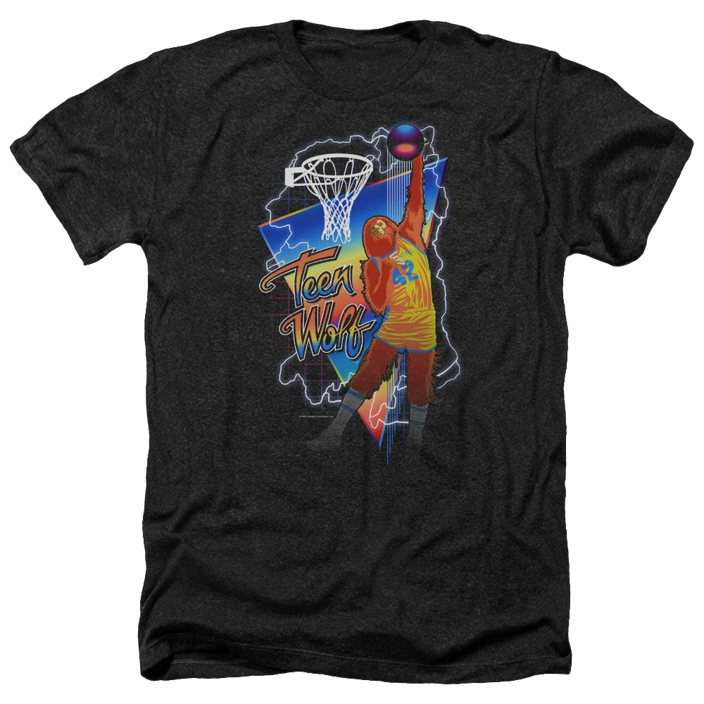 Teen Wolf Electric Wolf Men's Heather T-Shirt Men's Heather T-Shirt Teen Wolf
