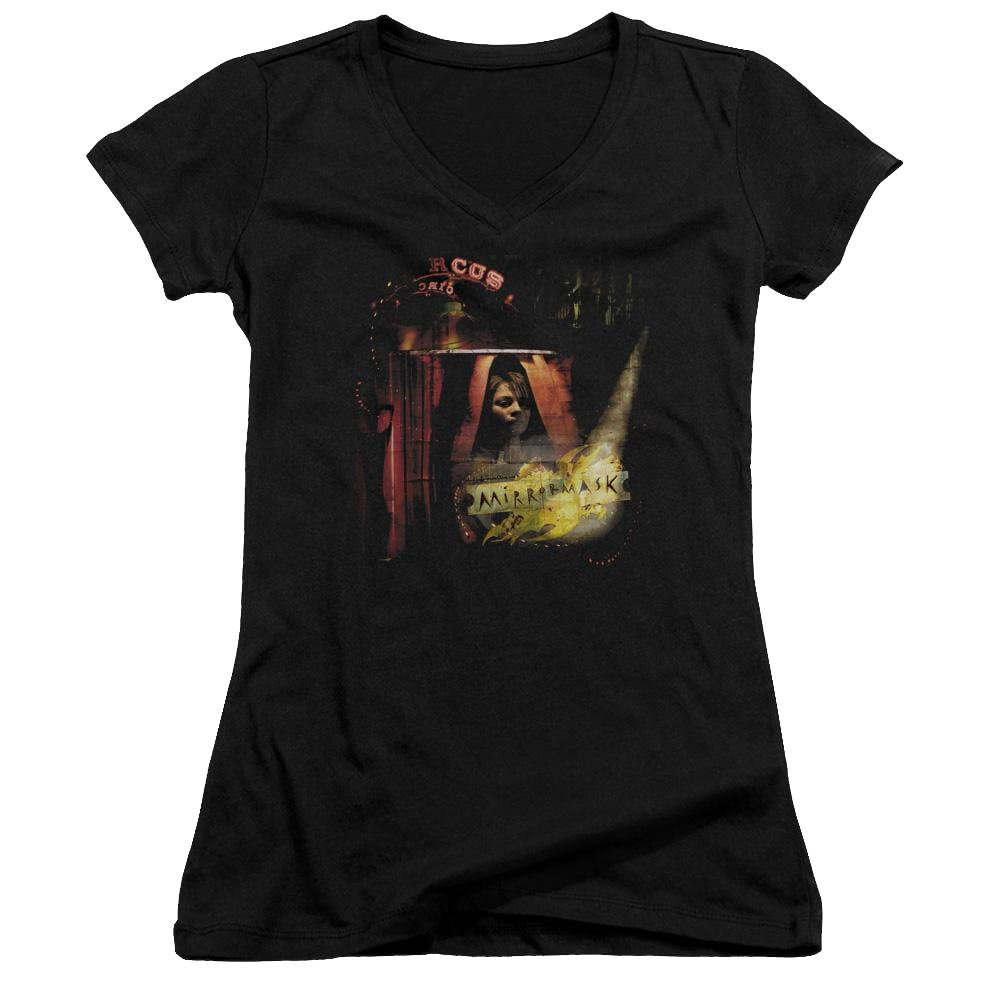 Mirrormask Big Top Poster Juniors V-Neck T-Shirt Juniors V-Neck T-Shirt Mirrormask