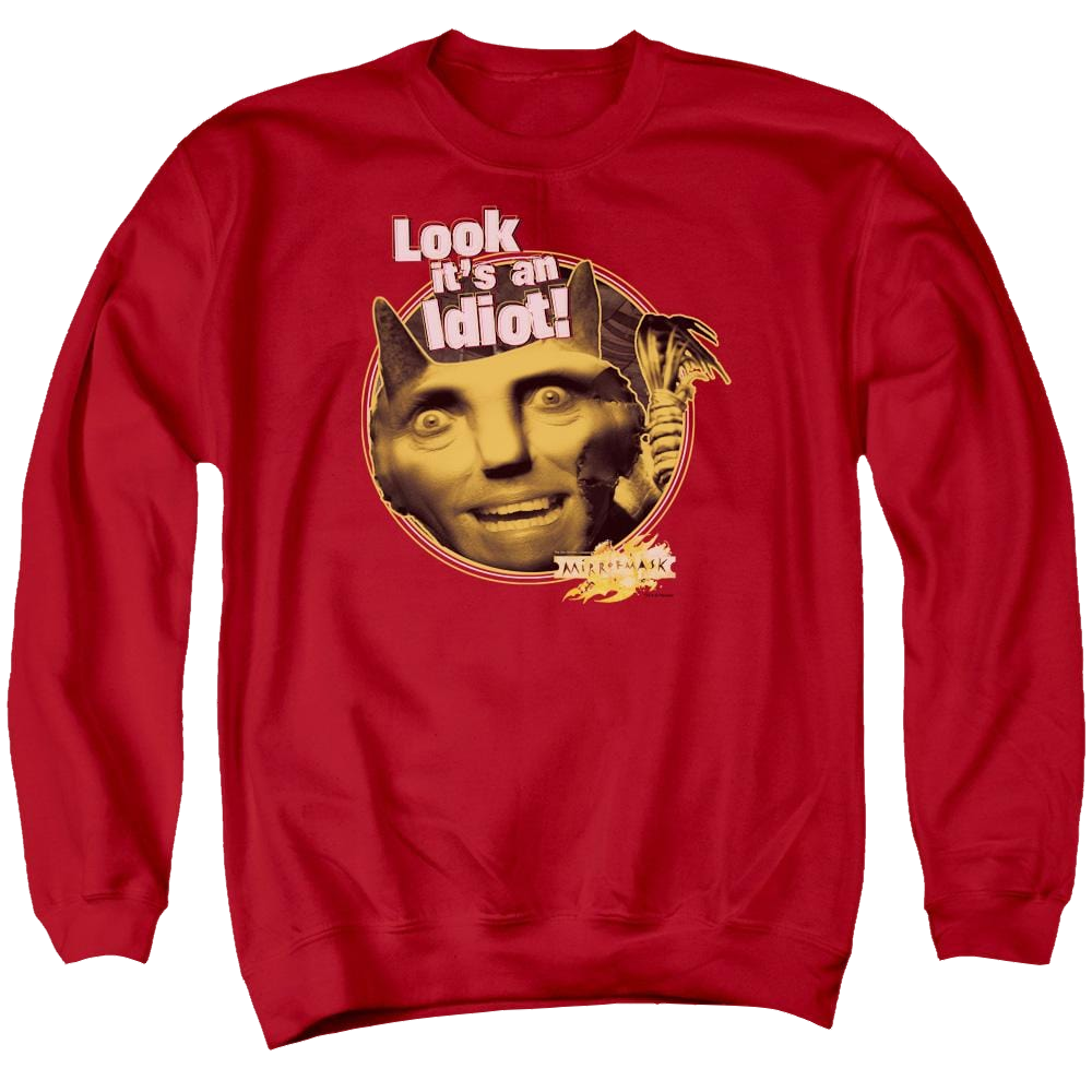 Mirrormask Riddle Me This Men's Crewneck Sweatshirt Men's Crewneck Sweatshirt Mirrormask