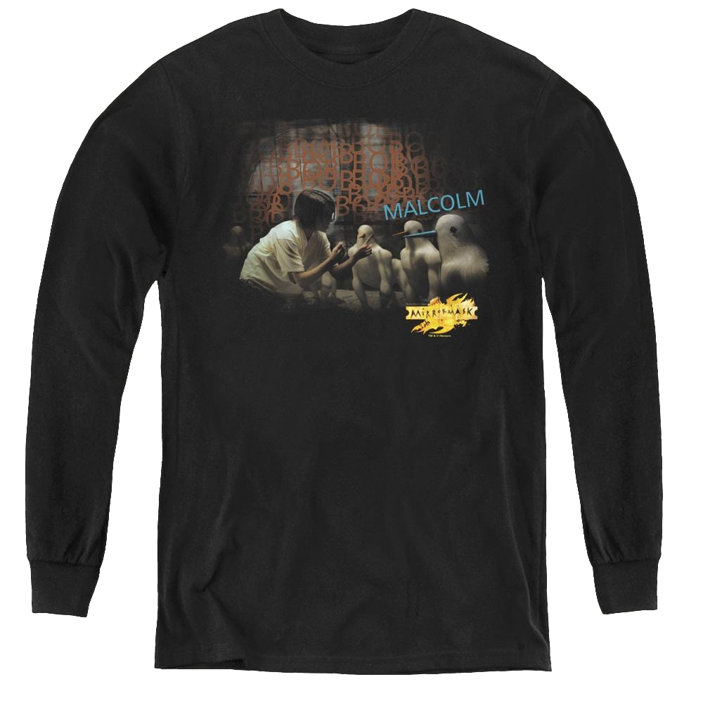 Mirrormask Bob Malcolm - Youth Long Sleeve T-Shirt Youth Long Sleeve T-Shirt Mirrormask