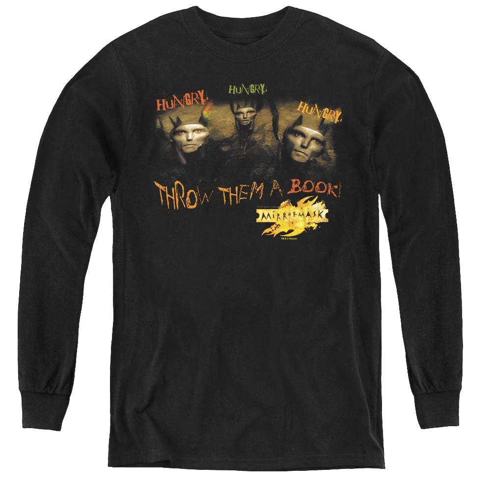 Mirrormask Hungry - Youth Long Sleeve T-Shirt Youth Long Sleeve T-Shirt Mirrormask