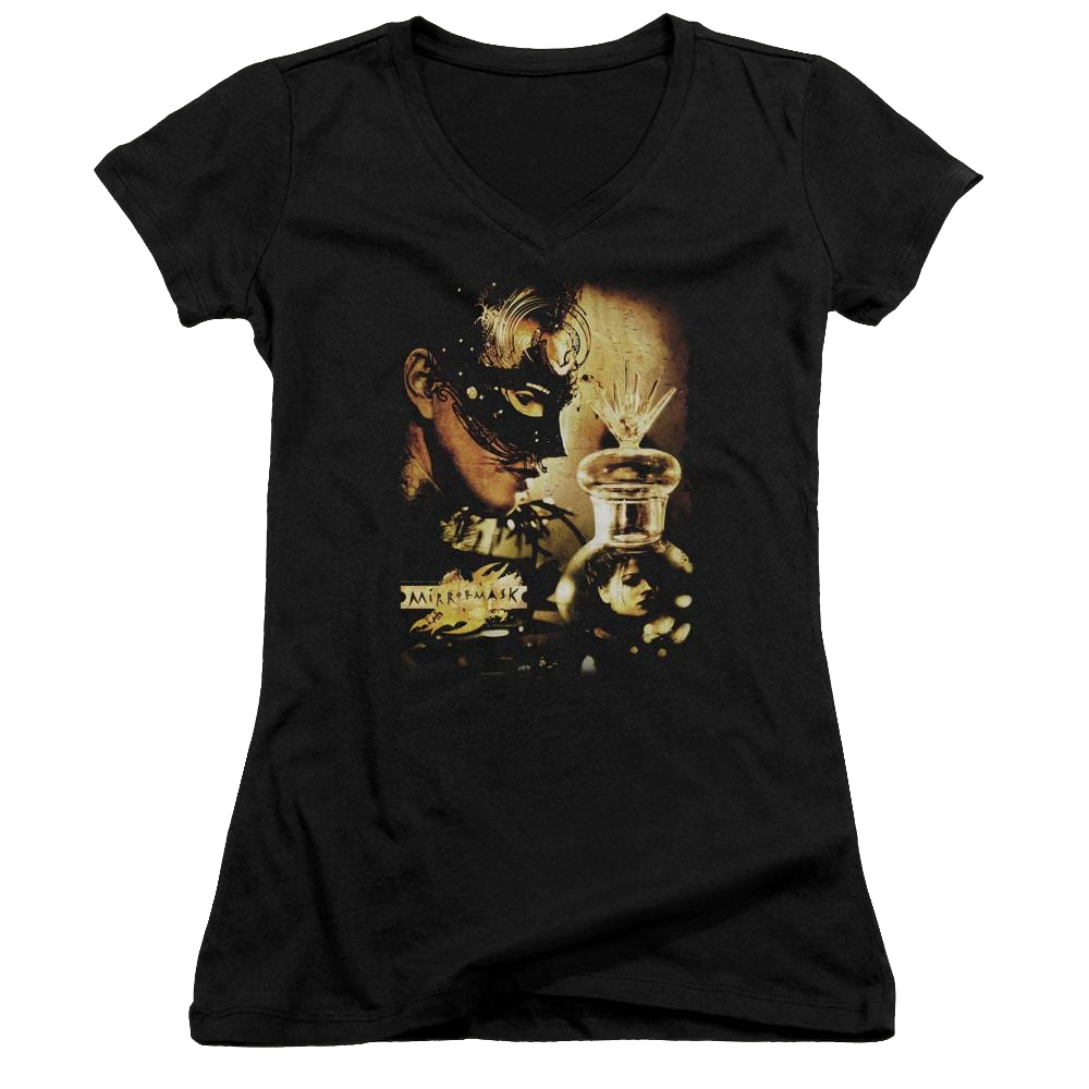 Mirrormask Trapped Juniors V-Neck T-Shirt Juniors V-Neck T-Shirt Mirrormask