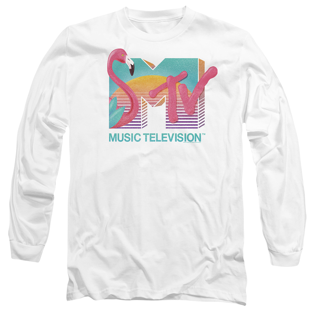MTV Flamingo Logo - Men's Long Sleeve T-Shirt Men's Long Sleeve T-Shirt MTV