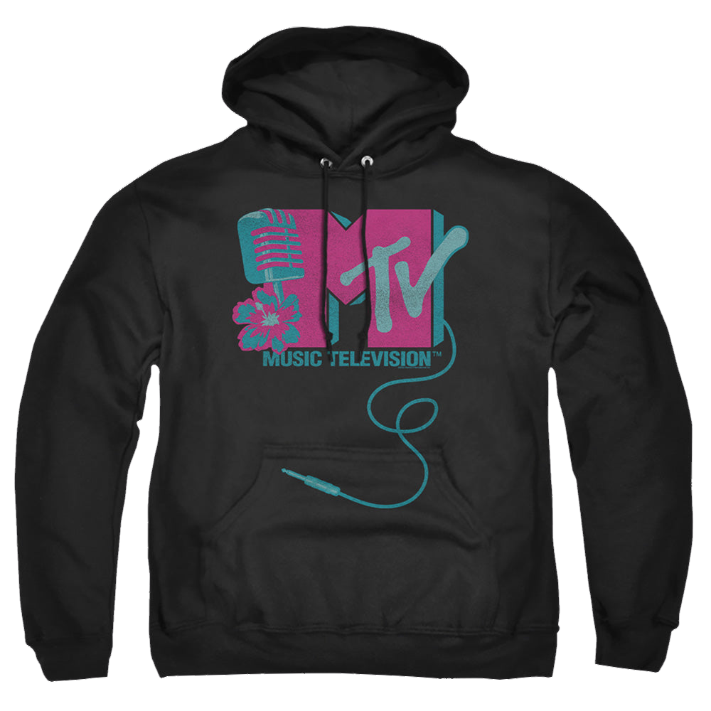 MTV Microphone Logo - Pullover Hoodie Pullover Hoodie MTV