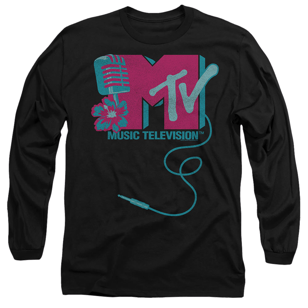 MTV Microphone Logo - Men's Long Sleeve T-Shirt Men's Long Sleeve T-Shirt MTV
