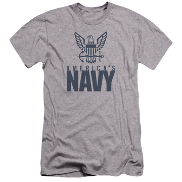 U.S. Navy Eagle Logo - Men's Premium Slim Fit T-Shirt Men's Premium Slim Fit T-Shirt U.S. Navy
