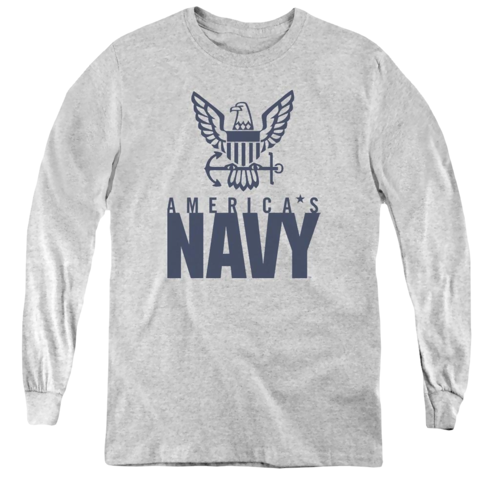 U.S. Navy Eagle Logo - Youth Long Sleeve T-Shirt Youth Long Sleeve T-Shirt U.S. Navy