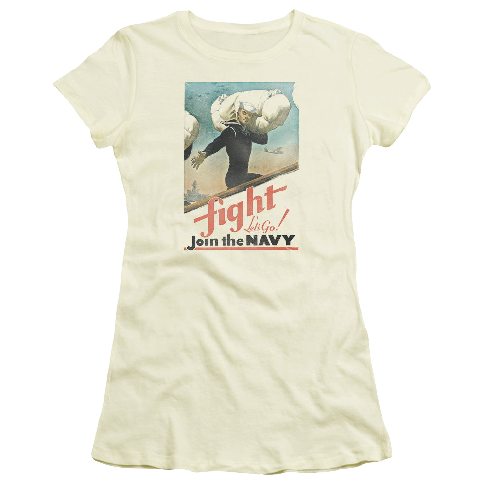 U.S. Navy Fight Lets Go - Juniors T-Shirt Juniors T-Shirt U.S. Navy