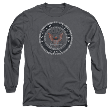 U.S. Navy Rough Emblem - Men's Long Sleeve T-Shirt Men's Long Sleeve T-Shirt U.S. Navy