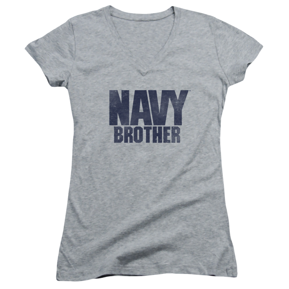 U.S. Navy Brother - Juniors V-Neck T-Shirt Juniors V-Neck T-Shirt U.S. Navy