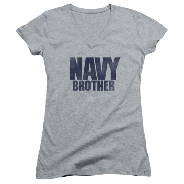 U.S. Navy Brother - Juniors V-Neck T-Shirt Juniors V-Neck T-Shirt U.S. Navy