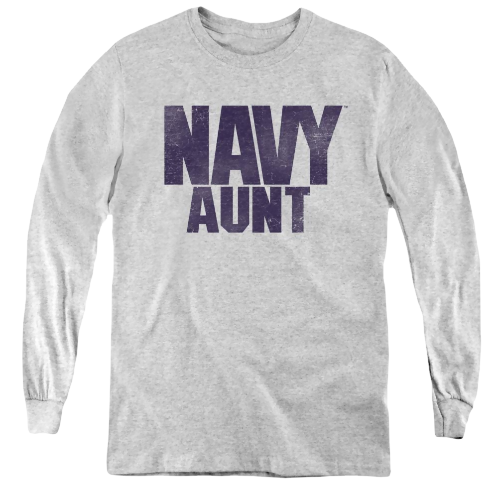 U.S. Navy Aunt - Youth Long Sleeve T-Shirt Youth Long Sleeve T-Shirt U.S. Navy