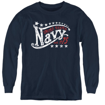 U.S. Navy Stars - Youth Long Sleeve T-Shirt Youth Long Sleeve T-Shirt U.S. Navy