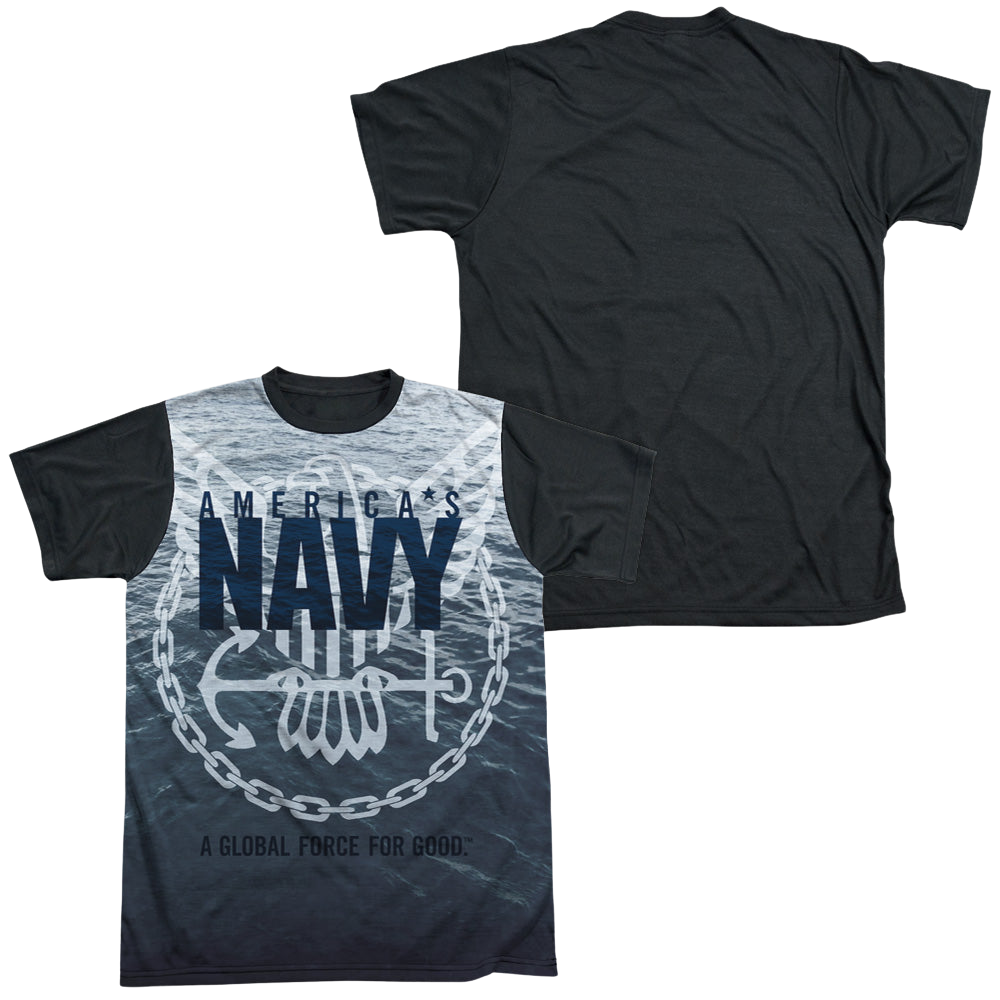 U.S. Navy Force For Good - Men's Black Back T-Shirt Men's Black Back T-Shirt U.S. Navy