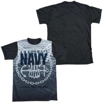 U.S. Navy Force For Good - Men's Black Back T-Shirt Men's Black Back T-Shirt U.S. Navy