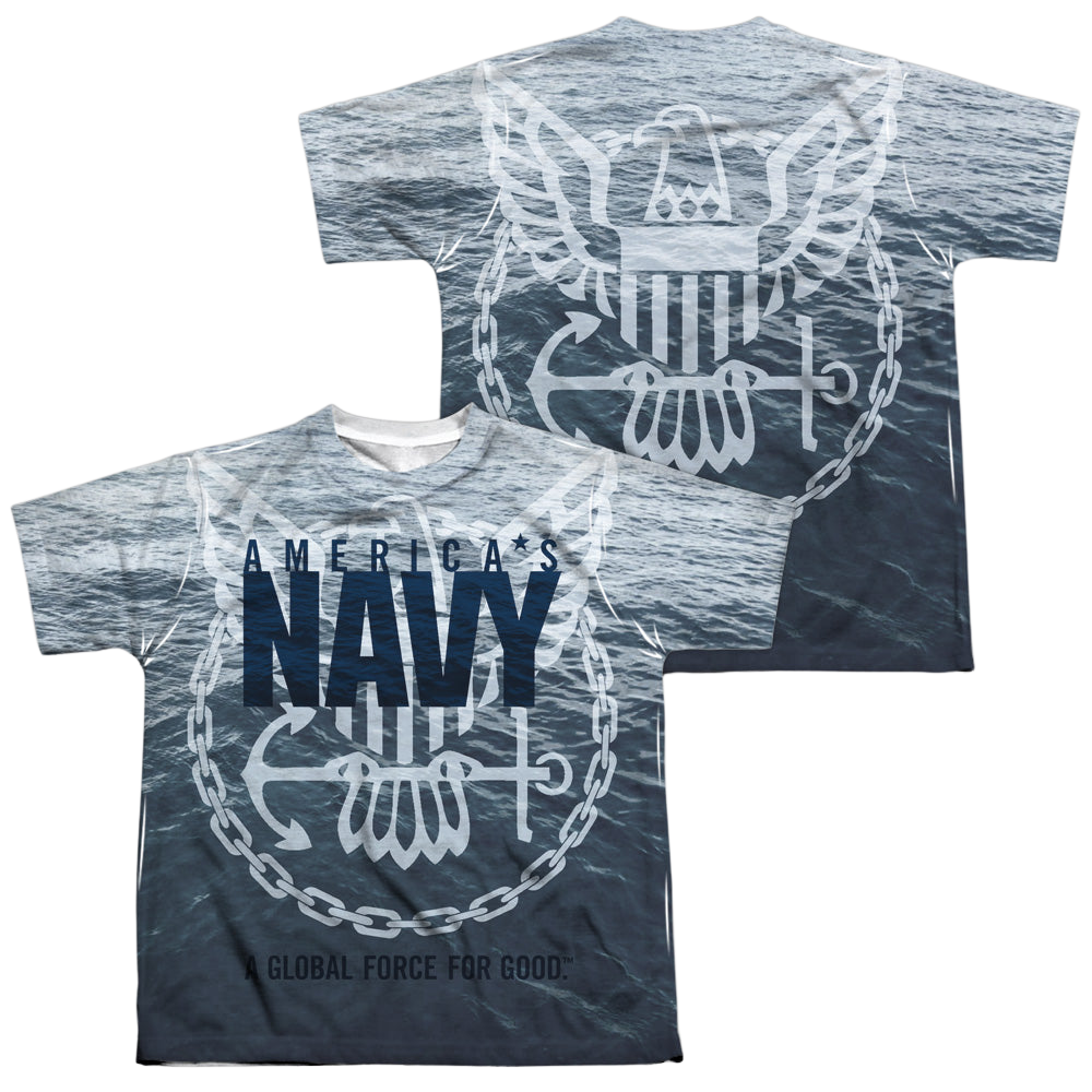 U.S. Navy Force For Good (Front/Back Print) - Youth All-Over Print T-Shirt Youth All-Over Print T-Shirt (Ages 8-12) U.S. Navy