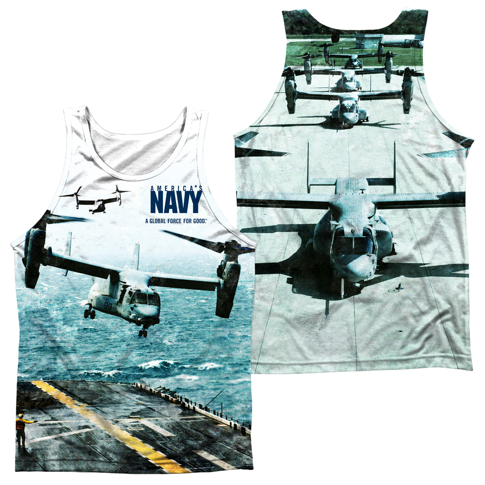 U.S. Navy Osprey (Front/Back Print) - Men's All Over Print Tank Top Men's All Over Print Tank U.S. Navy