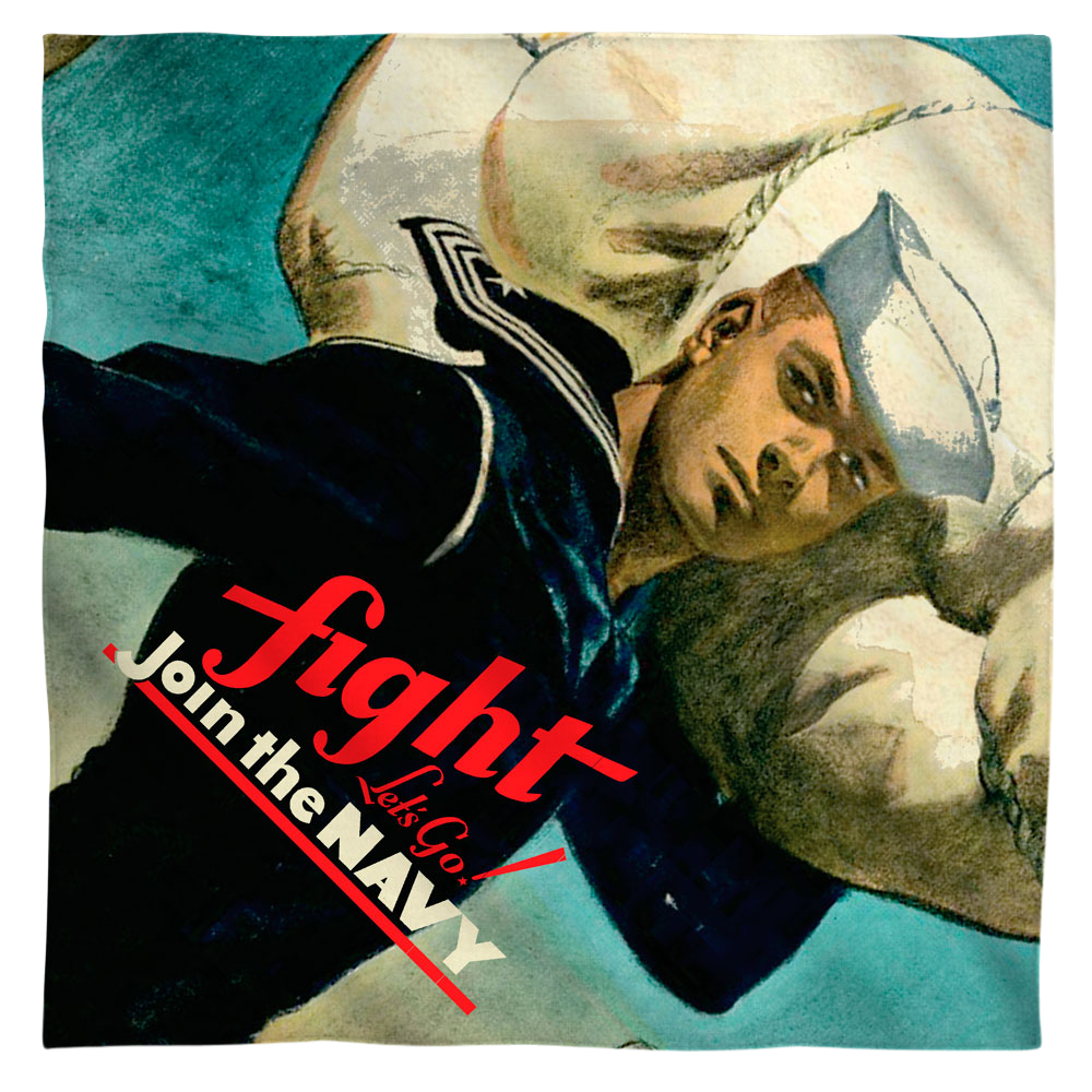 Navy - Fight Lets Go Bandana Bandanas U.S. Navy