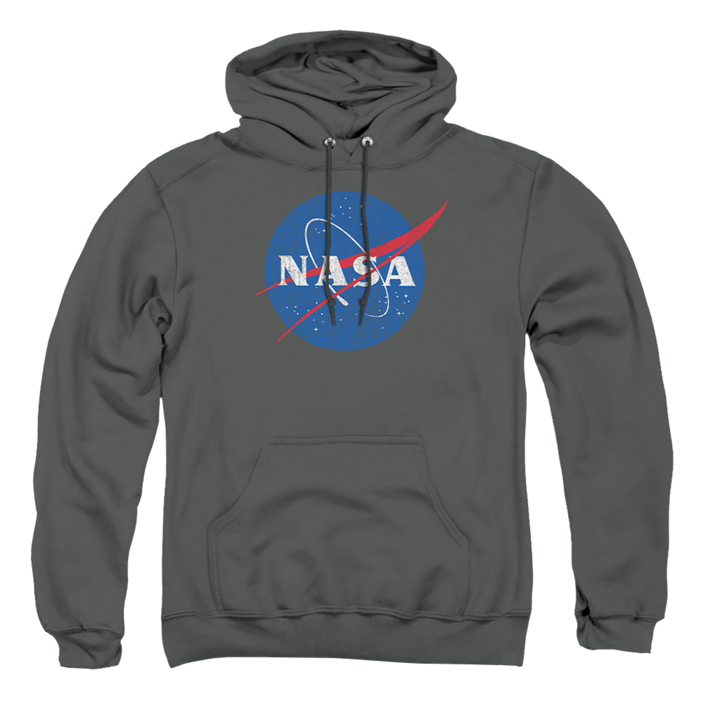 NASA Meatball Logo Distressed - Pullover Hoodie Pullover Hoodie NASA