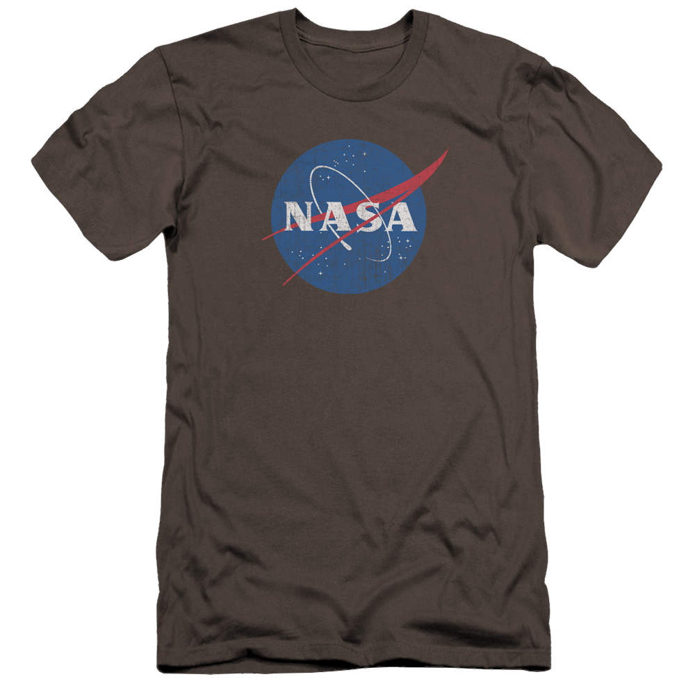 NASA Meatball Logo Distressed - Men's Premium Slim Fit T-Shirt Men's Premium Slim Fit T-Shirt NASA
