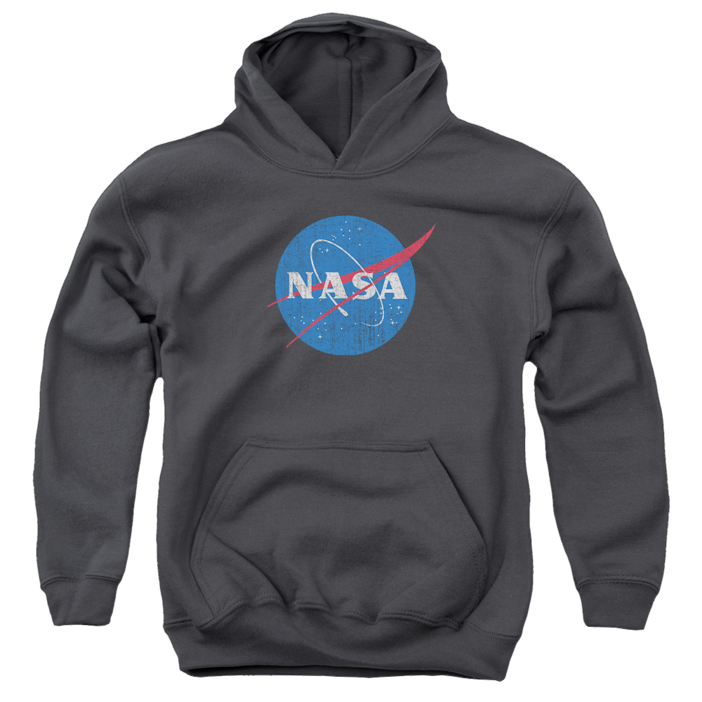 NASA Meatball Logo Distressed - Youth Hoodie Youth Hoodie (Ages 8-12) NASA