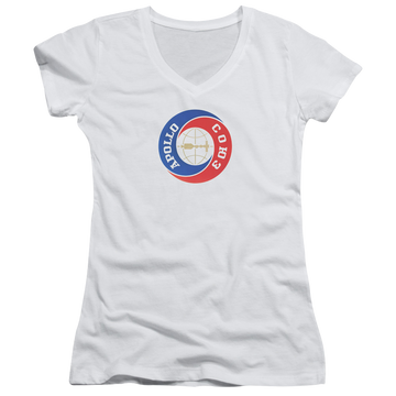 NASA Apollo Soyuz Juniors V-Neck T-Shirt Juniors V-Neck T-Shirt NASA