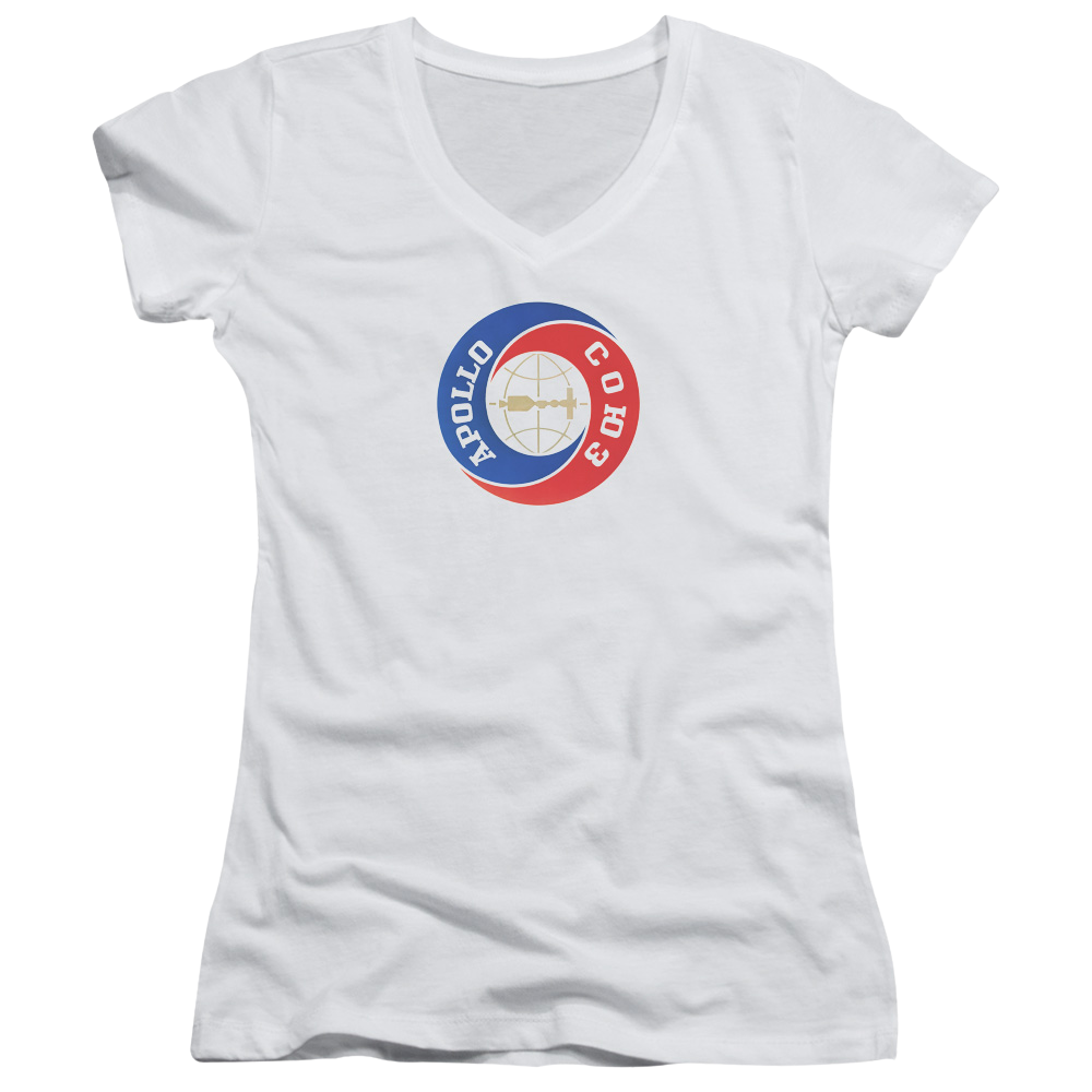 NASA Apollo Soyuz Juniors V-Neck T-Shirt Juniors V-Neck T-Shirt NASA