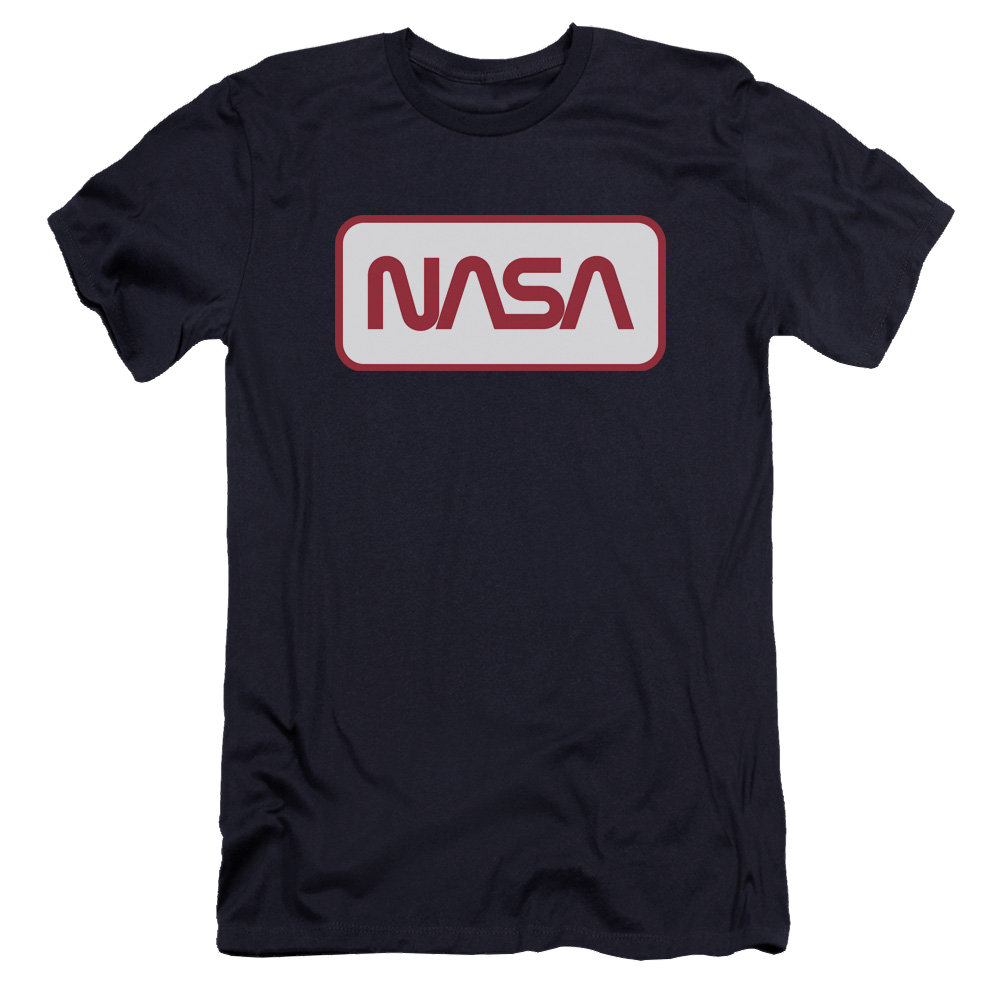 NASA Rectangular Logo Men's Premium Slim Fit T-Shirt Men's Premium Slim Fit T-Shirt NASA