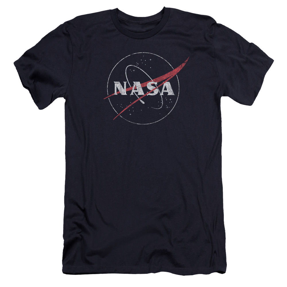 NASA Distressed Logo Men's Premium Slim Fit T-Shirt Men's Premium Slim Fit T-Shirt NASA