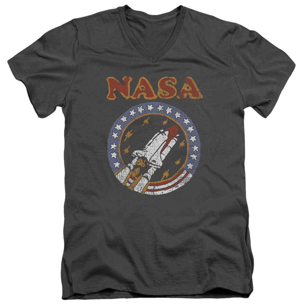 NASA Retro Shuttle Men's V-Neck T-Shirt Men's V-Neck T-Shirt NASA