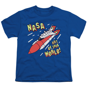 Royal youth t-shirt for ages 8 to 12 with NASA Out Of This World graphic