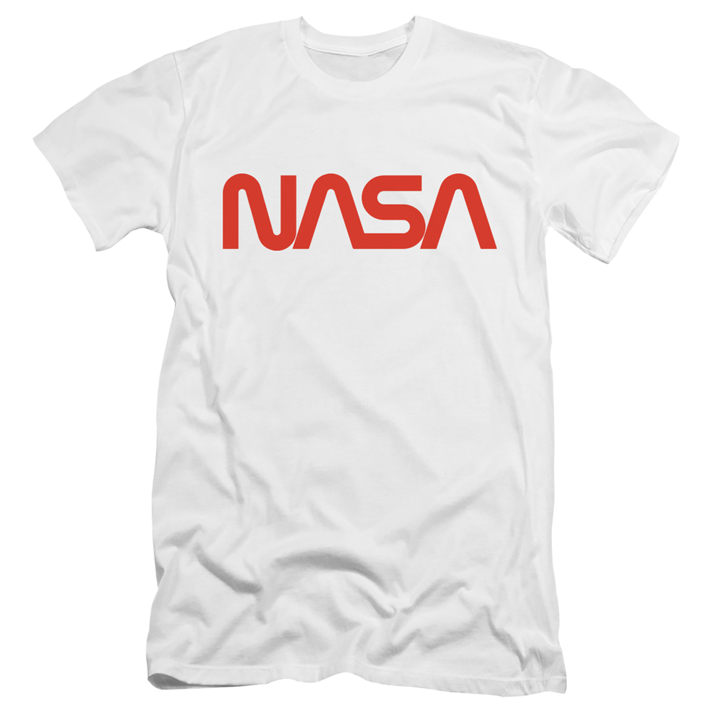 Nasa Worm Logo - Men's Premium Slim Fit T-Shirt Men's Premium Slim Fit T-Shirt NASA