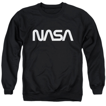 Nasa Worm Logo - Men's Crewneck Sweatshirt Men's Crewneck Sweatshirt NASA