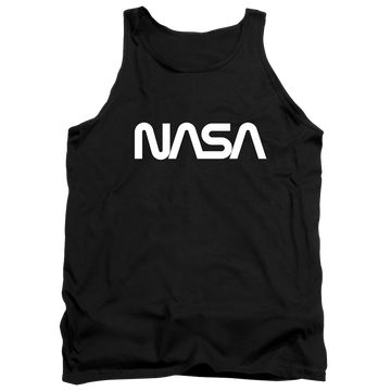 Black men's tank with NASA Worm Logo graphic