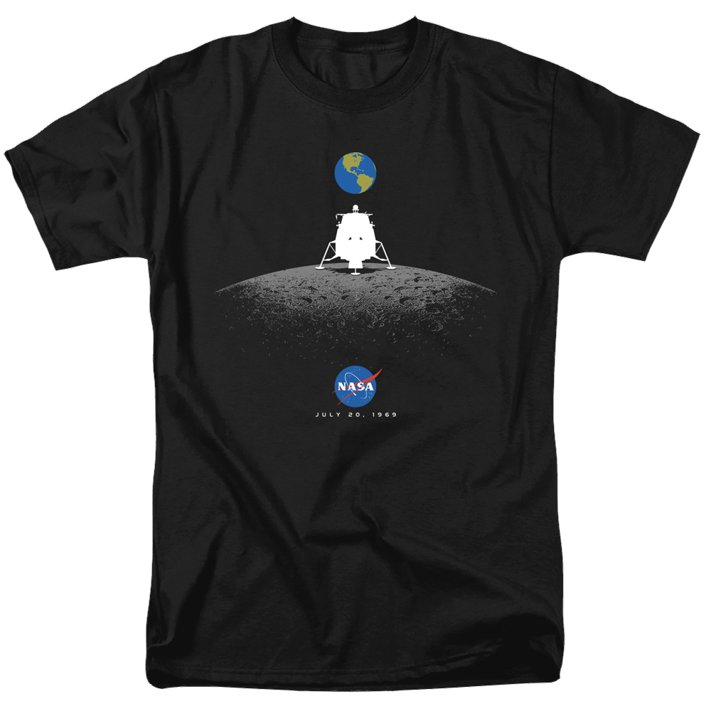 Nasa Moon Landing Simple - Men's Regular Fit T-Shirt Men's Regular Fit T-Shirt NASA