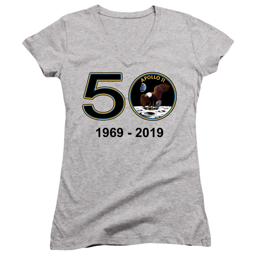 Nasa Apollo 11 50Th - Juniors V-Neck T-Shirt Juniors V-Neck T-Shirt NASA