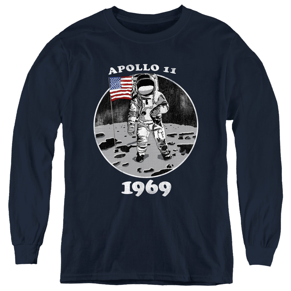 Nasa Not Fake - Youth Long Sleeve T-Shirt Youth Long Sleeve T-Shirt NASA