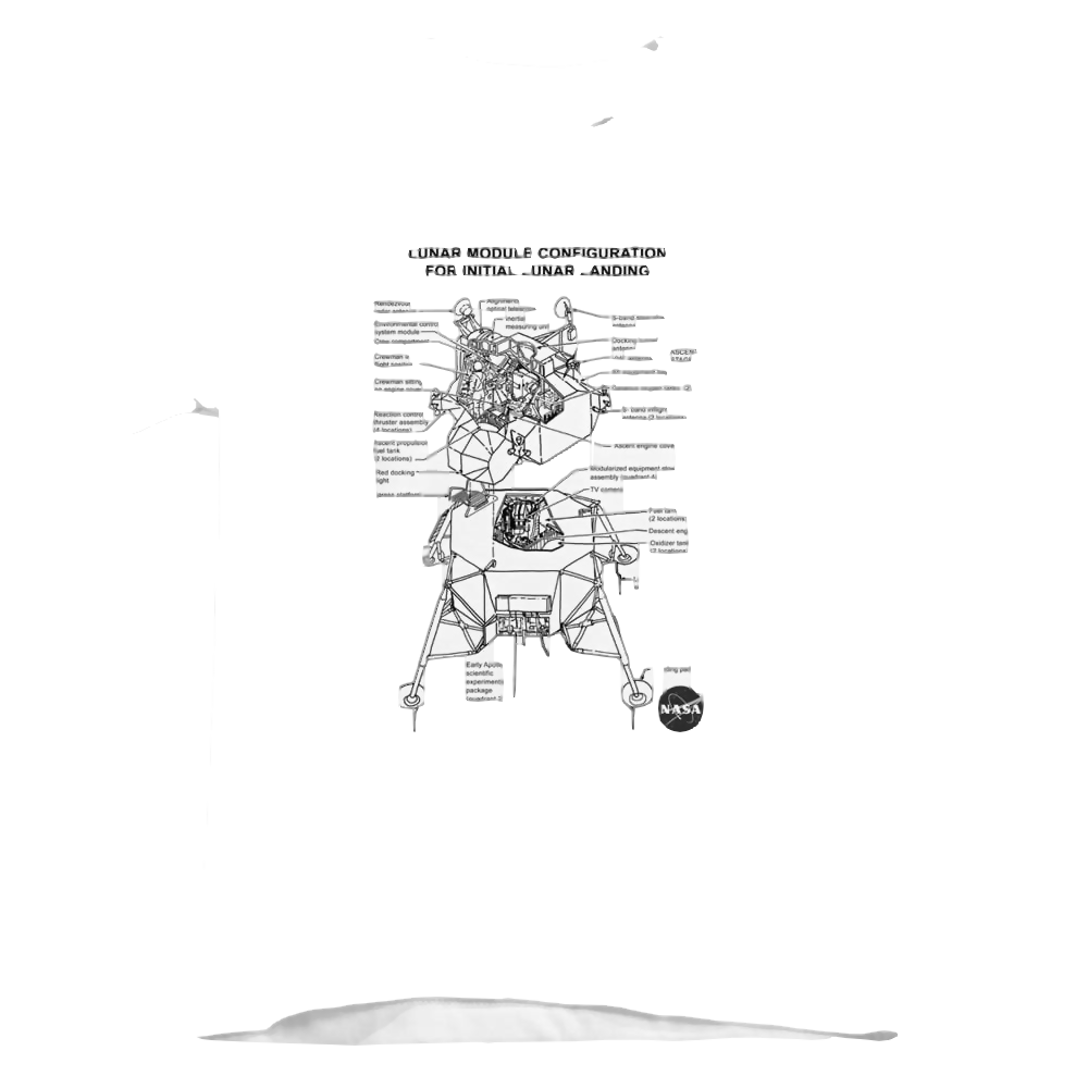 Nasa Lunar Module Digram - Kid's T-Shirt Kid's T-Shirt (Ages 4-7) NASA