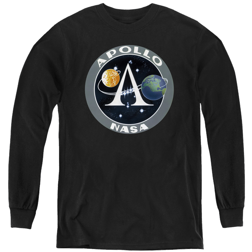 Nasa Apollo Mission Patch - Youth Long Sleeve T-Shirt Youth Long Sleeve T-Shirt NASA