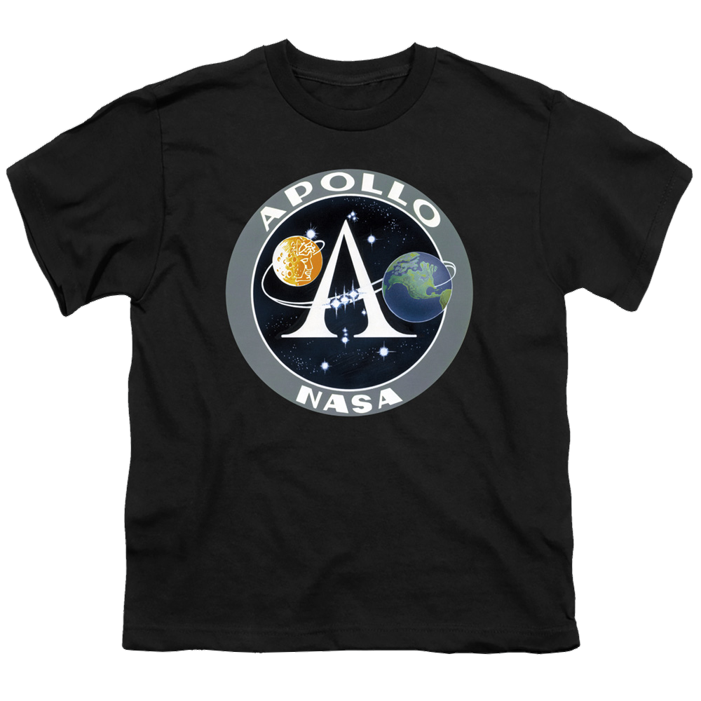Nasa Apollo Mission Patch - Youth T-Shirt Youth T-Shirt (Ages 8-12) NASA