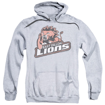 Athletic heather pullover hoodie with Friday Night Lights East Dillion Lions graphic