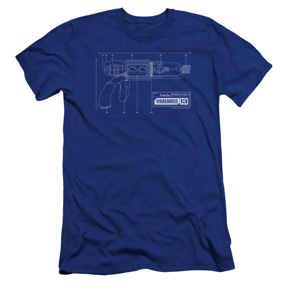 Warehouse 13 Tesla Gun - Men's Premium Slim Fit T-Shirt Men's Premium Slim Fit T-Shirt Warehouse 13