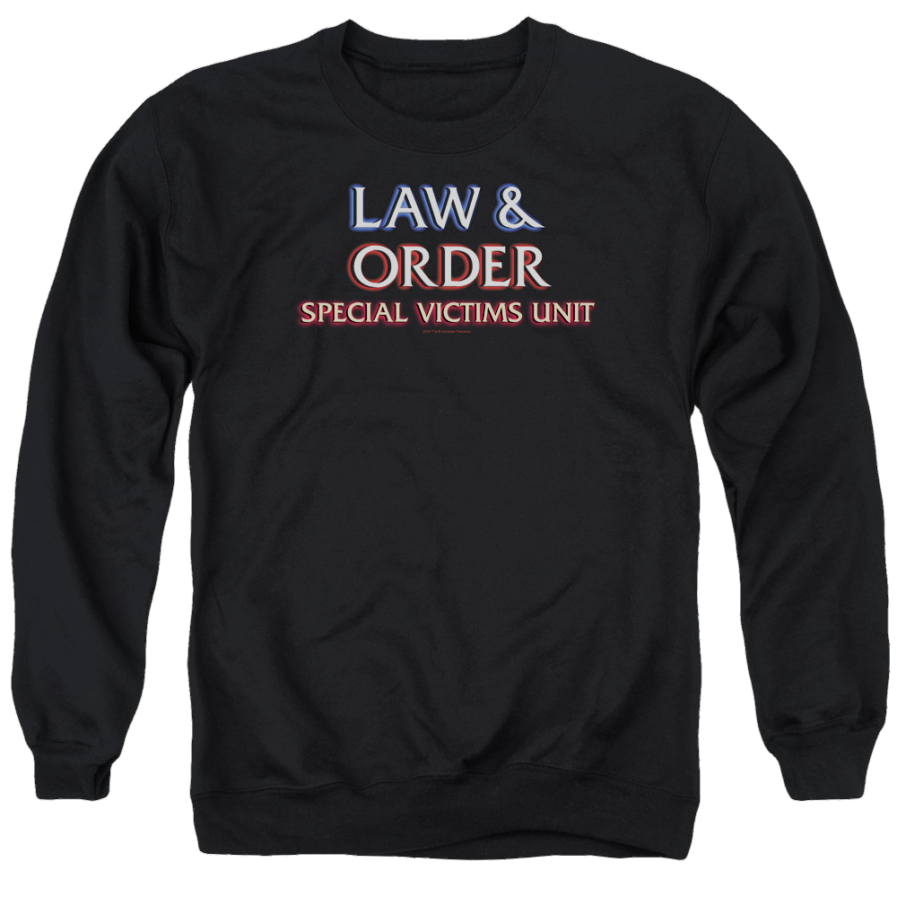 Law and Order: SVU Logo Men's Crewneck Sweatshirt Men's Crewneck Sweatshirt Law & Order