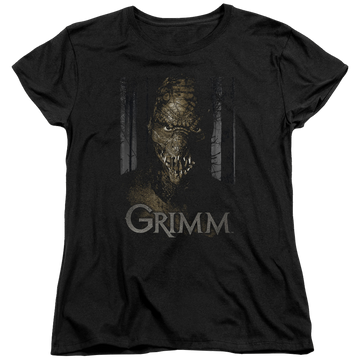 Black women's t-shirt with Grimm Chompers graphic