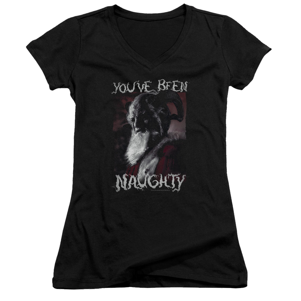 Grimm Merry Krampus - Juniors V-Neck T-Shirt Juniors V-Neck T-Shirt Grimm