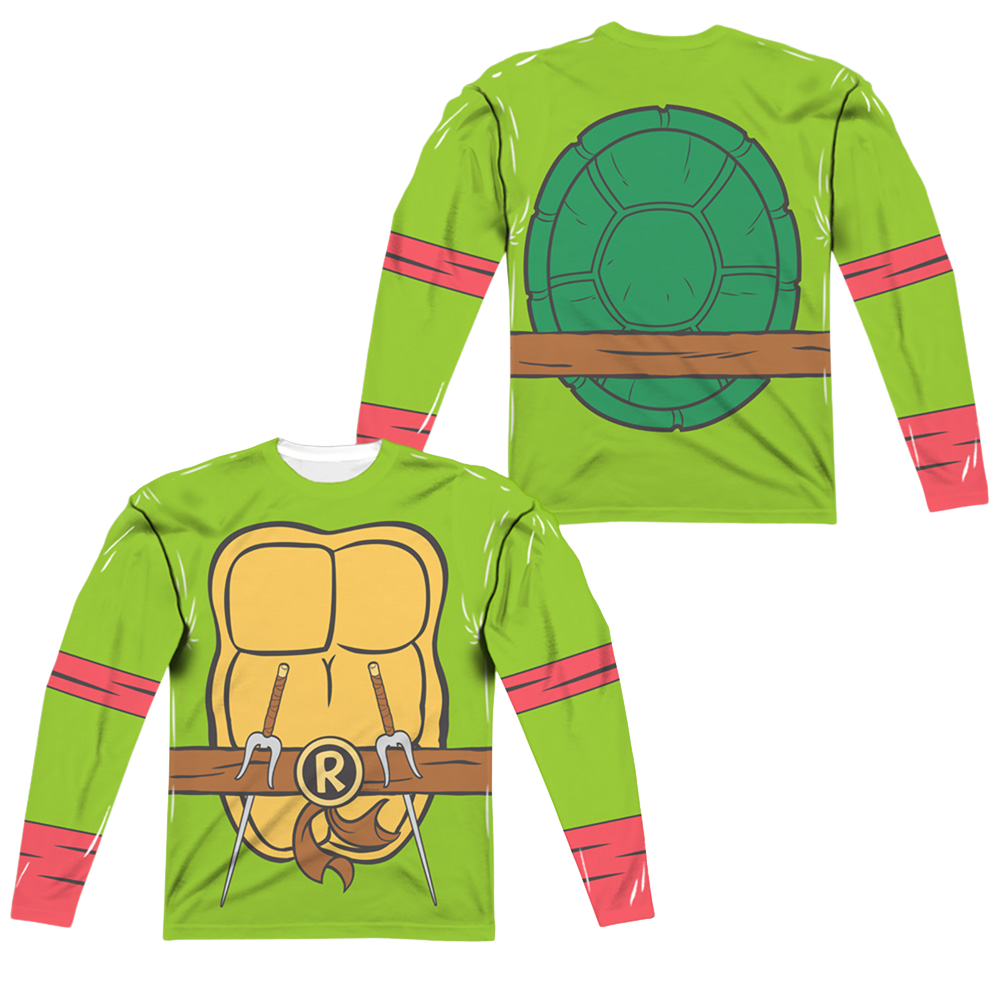 Teenage Mutant Ninja Turtles Tmnt Raphael Costume - Men's All-Over Print Long Sleeve Men's All-Over Print Long Sleeve Teenage Mutant Ninja Turtles