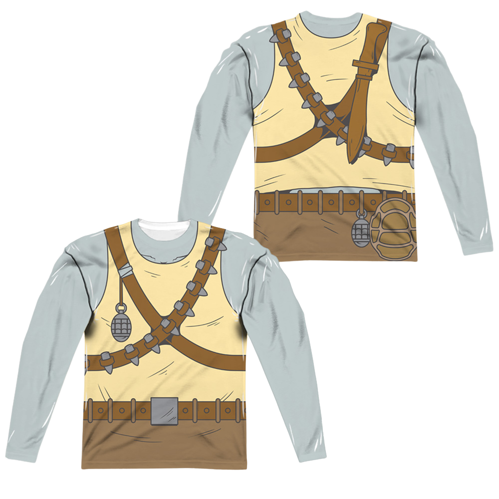 Teenage Mutant Ninja Turtles Tmnt Rocksteady Costume - Men's All-Over Print Long Sleeve Men's All-Over Print Long Sleeve Teenage Mutant Ninja Turtles